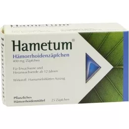 HAMETUM Hæmoride suppositorier, 25 stk