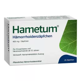 HAMETUM Hæmoride suppositorier, 25 stk