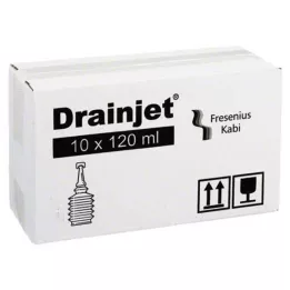 FREKA DRAINJET Saltopløsning 0,9% ISO, 10X120 ml
