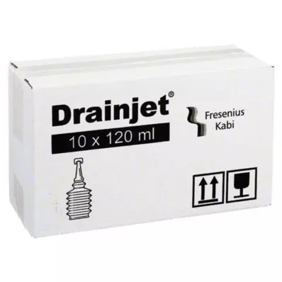 Freka Drainjet saltvandsopløsning 0,9% Iso, 10X120 ml