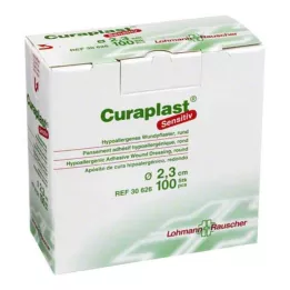 CURAPLAST Strips sensitive round 23 mm, 100 stk