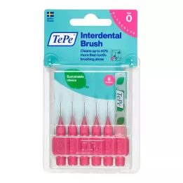 TEPE Interdentalbørste Original 0,4 mm ISO 0 pink, 6 stk