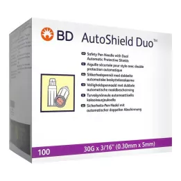 BD AUTOSHIELD Duo safety pen nåle 5 mm, 100 stk