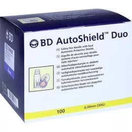 BD AUTOSHIELD Duo safety pen nåle 8 mm, 100 stk