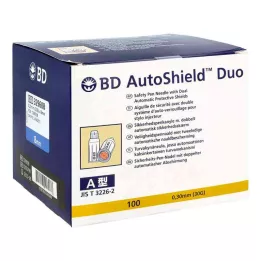 BD AUTOSHIELD Duo safety pen nåle 8 mm, 100 stk