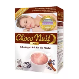 CHOCO NUIT Godnat-chokoladedrikpulver, 10 stk
