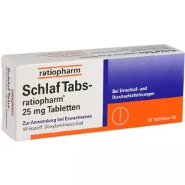 SCHLAF TABS-ratiopharm 25 mg tabletter, 20 stk