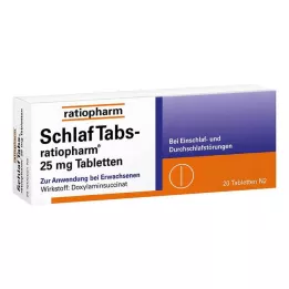 SCHLAF TABS-ratiopharm 25 mg tabletter, 20 stk