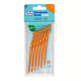 TEPE Interdentalbørste Vinkel 0,45 mm ISO 1 orange, 6 stk