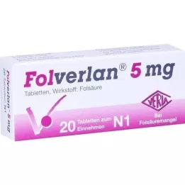 FOLVERLAN 5 mg tabletter, 20 stk