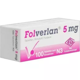 FOLVERLAN 5 mg tabletter, 100 stk