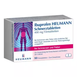 IBUPROFEN Heumann smertestillende tabletter 400 mg, 50 stk