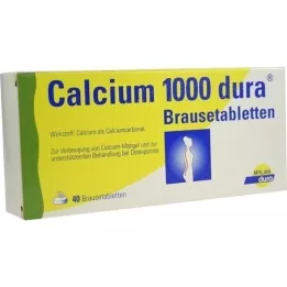 CALCIUM 1000 dura brusetabletter, 40 stk