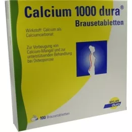 CALCIUM 1000 dura brusetabletter, 100 stk
