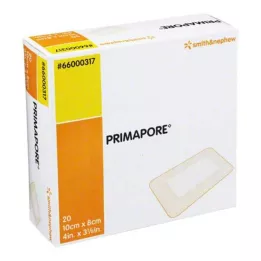 PRIMAPORE 8x10 cm sårforbinding steril, 20 stk