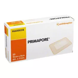 PRIMAPORE 8x15 cm sårforbinding steril, 20 stk
