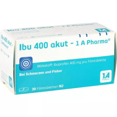 IBU 400 akut-1A Pharma filmovertrukne tabletter, 30 stk