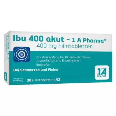 IBU 400 akut-1A Pharma filmovertrukne tabletter, 30 stk
