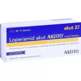 LOPERAMID akut Aristo 2 mg tabletter, 10 stk
