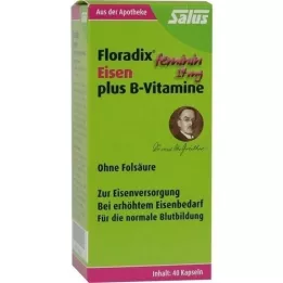 FLORADIX Jern plus B-vitaminer kapsler, 40 stk