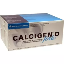 CALCIGEN D forte 1000 mg/880 I.E. brusetabletter, 120 stk