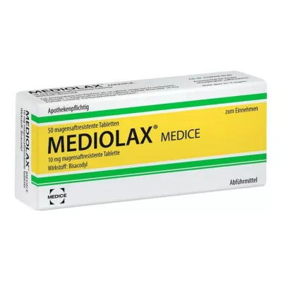 Mediolax® Medice mave-resistente tabletter, 50 stk