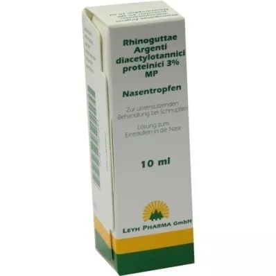 RHINOGUTTAE Argent.diacet.prot.3% MP Næsedråber, 10 ml