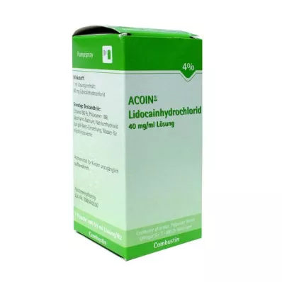 Acoin lidocain hydrochlorid 40 mg / ml opløsning, 50 ml
