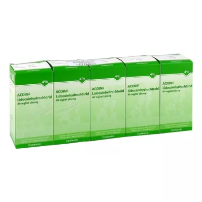Acoin Lidocaine Hydrochloride 40 mg/ml opløsning, 5X50 ml
