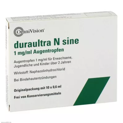 DURAULTRA N sinus øjendråber, 10X0,6 ml