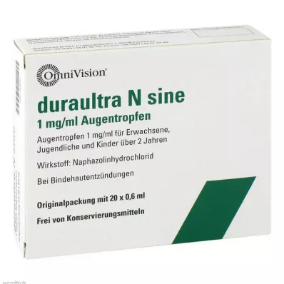 DURAULTRA N sinus øjendråber, 20X0,6 ml