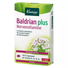 KNEIPP Baldrian plus nervevitaminer overtrukne tabletter, 40 stk