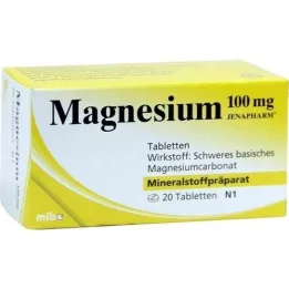 MAGNESIUM 100 mg Jenapharm tabletter, 20 stk