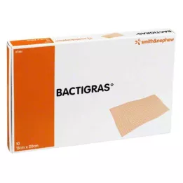 BACTIGRAS Antiseptisk paraffingaze 15x20 cm, 10 stk