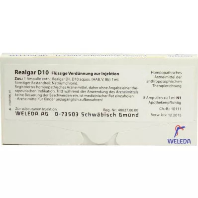 Realgar D 10 ampuller, 8X1 ml