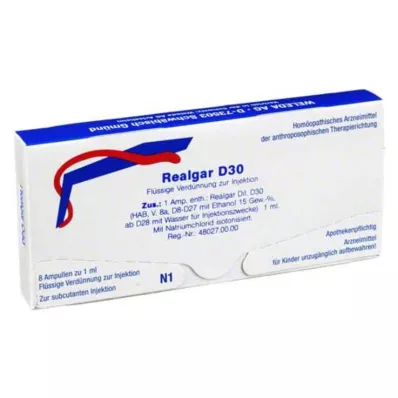 Realgar D 30 ampuller, 8X1 ml