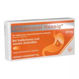 PANTOPRAZOL Hennig mod halsbrand 20 mg msr. tabletter, 7 stk