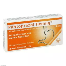 PANTOPRAZOL Hennig mod halsbrand 20 mg msr. tabletter, 14 stk