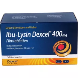 IBU-LYSIN Dexcel 400 mg filmovertrukne tabletter, 50 stk