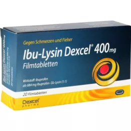 IBU-LYSIN Dexcel 400 mg filmovertrukne tabletter, 20 stk