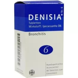 DENISIA 6 Tabletter til luftvejssygdomme, 80 stk