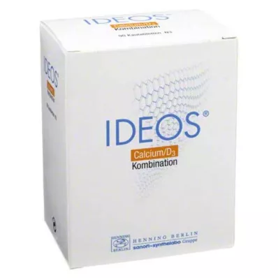 IDEOS 500 mg/400 I.U. tyggetabletter, 90 kapsler