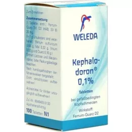 KEPHALODORON 0,1% tabletter, 100 stk
