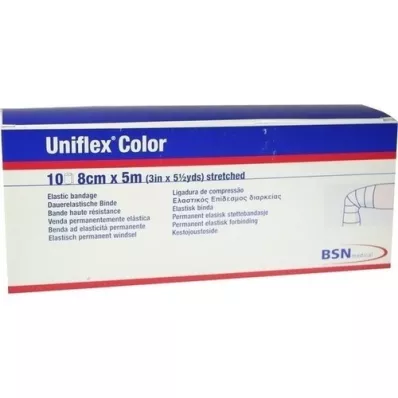 UNIFLEX Universalbandager 8 cmx5 m blå, 10 stk