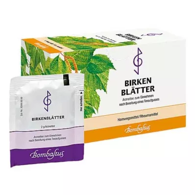 Birkeblade te filterposer, 20X2 g