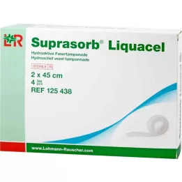 SUPRASORB Liquacel hydroaktiv fiberkomposit 2x45 cm, 4 stk