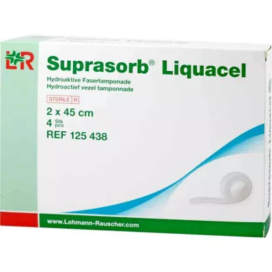 Suprasorb Liquacel Hydroact.fiberstik 2x45 cm (4 stk)