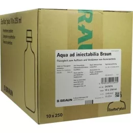 AQUA AD injectabilia Ecoflac Plus infusionsopløsning, 10X250 ml