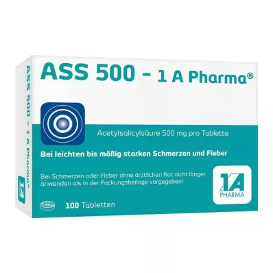 ASS 500 1A Pharma tabletter, 100 stk