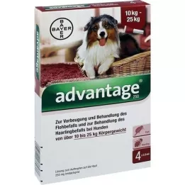 ADVANTAGE 250 opløsning til hunde 10-25 kg, 4 stk